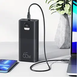 Powerbank USAMS 30000 mAh 65W Повербанк для ноутбука телефону зі швидкою зарядкою QC3.0 PD3.0 - мініатюра 3