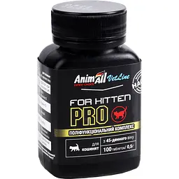 Вітамінна добавка AnimAll VetLine for Kitten PRO для кошенят із 45 денного віку 100 таблеток - мініатюра 2