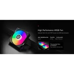 СВО PcCooler DA240 ARGB Black (DA240-BKAWXX-GL) - мініатюра 7