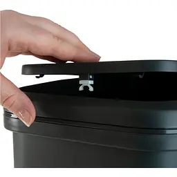 Відро для сміття MBM My Home з кришкою 10 л антрацит (BIN-04 10L ANTHRACITE) - мініатюра 7
