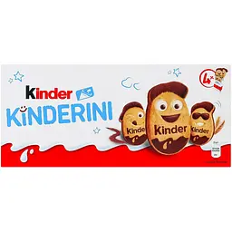 Печиво хрустке з какао-молочним декором Kinderini Kinder 100 г - мініатюра 2