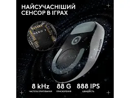 Миша Logitech Pro X Superlight 2 Dex White (910-007363, 910-007365) - мініатюра 6