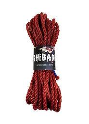 Джутова мотузка для шибарі Feral Feelings Shibari Rope, 8 м червона