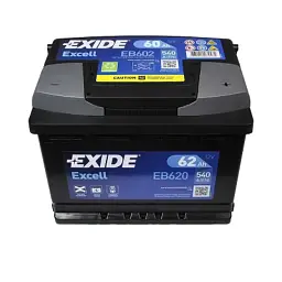 Акумулятор автомобільний EXIDE EXCELL 60Ah Н Ев (-/+) (540EN) (EB602) - мініатюра 2