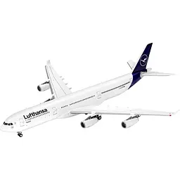 Збірна модель Revell Літак Airbus A340-300 Lufthansa рівень 4, масштаб 1:144, 114 деталей (RVL-03803) - мініатюра 3