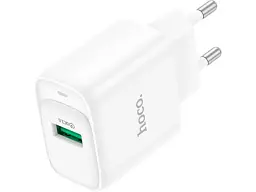 Мережевий зарядний пристрій Hoco C140A Smart Type-A to MicroUSB cable White (6942007627818)