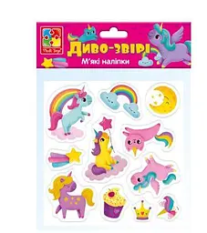 Набір для творчості з м'якими наклейками Vladi Toys "Диво-звірі" - VT 4210-07 - мініатюра 2