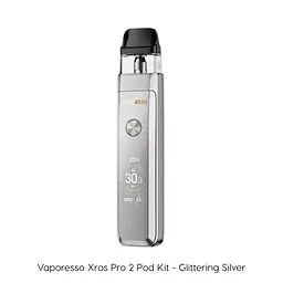 Под-система Vaporesso XROS PRO 2 30W Pod 2000mAh 3ml електронна сигарета Kit Glittering Silver (18820) - мініатюра 2