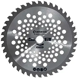 Диск для тримера та мотокоси Intertool 255мм x 40Т побідитовий тарілка