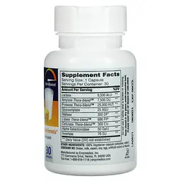 Ферменти для перетравлення лактози Enzymedica Lacto 30 капсул - мініатюра 2