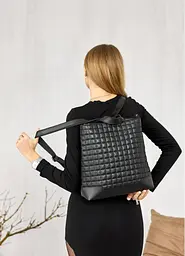 Жіночий рюкзак Sambag Leoma Cubic чорний 29 х 12 х 34 см (54380001) - мініатюра 4