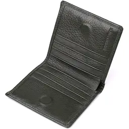 Жіночий гаманець на магніті з натуральної шкіри ST Leather 23093 зелений - мініатюра 5