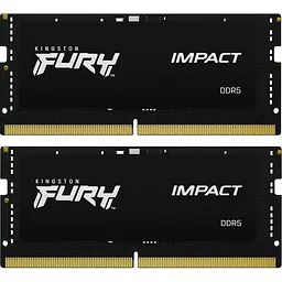 Модуль пам'яті для ноутбука SoDIMM DDR5 32GB (2x16GB) 4800 MHz Kingston Fury (ex.HyperX) (KF548S38IBK2-32) - мініатюра 1