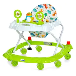 Дитячі Ходунки M 3168-1(Green) музичні та світлові ефекти зі стопором