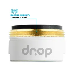 Водозберігаючий аератор Drop CL24-WHT для змішувача - Економія 58%, зовнішня М 24 мм, білий - мініатюра 6