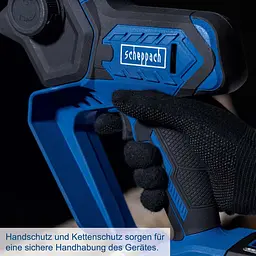 Пила ланцюгова акумуляторна Scheppach C-PC100-X SET S2 (12.7 см, 4.8 м/с, 2х2.0 А-год) - мініатюра 7