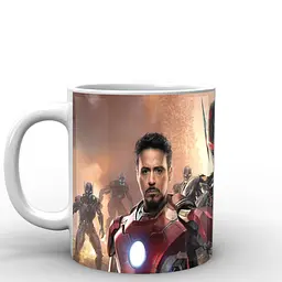 Кухоль GeekLand Captain America Стів Роджерс і Тоні Старк CA.02.016 330 мл білий - мініатюра 2