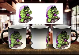 Чашка "Mini hulk" 330 мл Хамелеон матовий темно-синя всередині