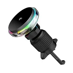 Автотримач із БЗУ CH-324 Aurora Qi2 15W Black Wiwu teh0029275 - мініатюра 3