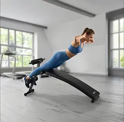 Похила лава для тренувань преса Gymtek XL200 з еспандерами для дому - мініатюра 17