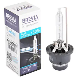 Ксенонова лампа Brevia D2S +50%, 6000K, 85V, 35W PK32d-2, 1шт(85216MP)
