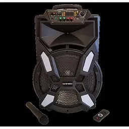 Акумуляторна акустична система Kimiso QS-A1505 колонка валіза 150Вт USB SD FM радіо Bluetooth мікрофон ДК (QS-A1505) - мініатюра 4