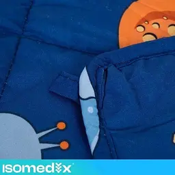 Дитяча обтяжена ковдра Isomedix 26897, 4 кг, 150 × 100 см, сенсорна, з космічним принтом - мініатюра 7
