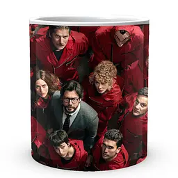 Кухоль GeekLand Паперовий будинок La Casa De Papel people in red LC 02.01 330 мл білий - мініатюра 3