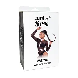 Жіноча портупея Art of Sex - Milana, екошкіра, розмір XS-2XL, колір червоний - мініатюра 4