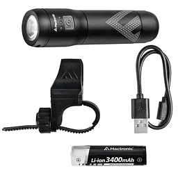 Ліхтар велосипедний передній Mactronic Scream 3.1 (1000 Lm) Recharg Type-C (ABF0167) - мініатюра 3