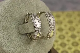 Сережки кільця Xuping Jewelry пісочний годинник 2.2 см сріблясті