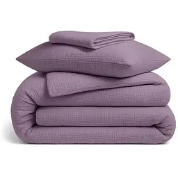 Комплект постільної білизни Cosas Amethyst CS1 Підлітковий муслін аметист (Muslin_42Amethyst_El90-42Amethyst_155)