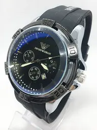 Наручний годинник чоловічий No Brand Emporio Armani Чорний (IBW553BS) - мініатюра 2