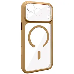 Чохол TPU+PC GETMAN Moon Clear with MagSafe для Apple iPhone 17 Pro Max (6.9) Brown