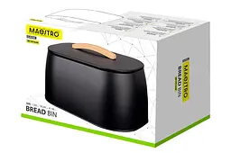 Хлібниця Maestro MR-1675-BLACK 355 x 240 x 165мм чорна - мініатюра 3