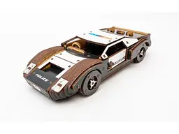Дерев’яний 3D конструктор Fast car Gt, Puzzleоk (Puz-26916), 164 дет. (білий) - мініатюра 3