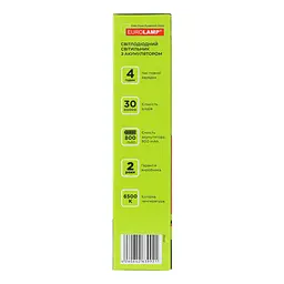 Світлодіодний світильник Eurolamp аварійний з акумулятором 30 SMD, 6W, 6500К (EM-30SMD/6W) - мініатюра 4