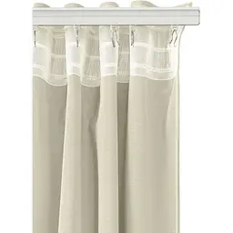 Штори на кухню та в кімнату Cosas Snow 180х260 см 2 шт бежевий (Curtains_Milk_180x260) - мініатюра 5