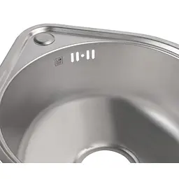 Мийка кухонна Lidz 4539 0.8 мм Micro Decor (LIDZ4539MDEC) - мініатюра 6