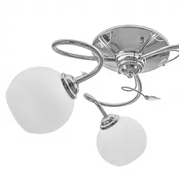 Люстра стельова Brille в спальню E27 60W CH (LK-592C/3) - мініатюра 2