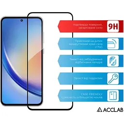 Скло захисне ACCLAB Full Glue Samsung A35 Black (1283126588778) - мініатюра 3