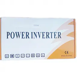 Автомобільний інвертор Solar Power Inverter 011 модифікована синусоїда Red 2 розетки 4 USB екран прикурювач з 12V на 220V 1500W (11034) - мініатюра 6
