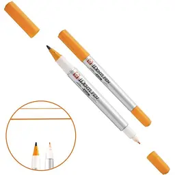 Перманентний маркер IDENTI PEN двосторонній 0.4/1 мм Оранжевий Sakura