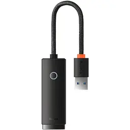 Перехідник адаптер Baseus Lite Series Ethernet Adapter Usb to RJ45 LAN Port (1000 Mbps) WKQX000101