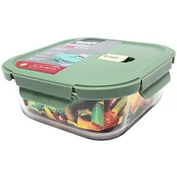 Контейнер для продуктів Krauff з кришкою 1.1 л 185х185х75 мм (29-298-073)