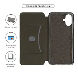 Чохол-книжка ArmorStandart G-Case для Samsung A08 4G / A07s 4G / A07 4G Black - мініатюра 3
