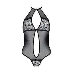 Сітчасте боді з мереживом на грудях Passion SATARA BODY L/XL black - мініатюра 3