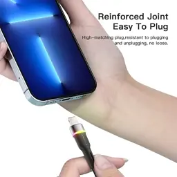 Дата кабель USB 2.0 AM to Lightning 1.0m 2.4A black Essager (EXCL-XCD01) - мініатюра 8