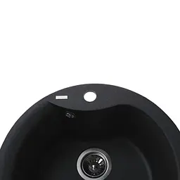 Гранітна мийка Globus Lux Orta графiт 485мм А0001, Графит - мініатюра 4