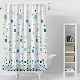 Шторка для ванної кімнати з принтом Eco Fabric 180*180 см Геометрія (EF-1803-B)